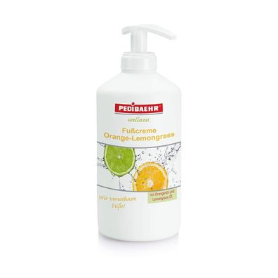 Pedibaehr - Wellness Fußcreme Orange-Lemongrass 500 ml