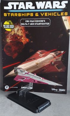 STAR WARS Deagostini Fanhome Delta-7 (Obi-Wan) Jedi StrarFighter ISSUE 26 OVP & Magaz