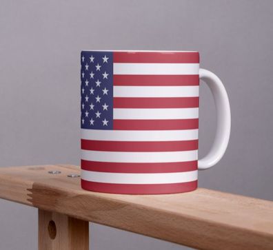 Kaffeetasse USA Pot Amerika Flagge Kaffee Tasse Becher US Coffeecup Büro Tee