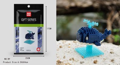 Wal Fisch Figur Bausteine Modell LNO Micro-Bricks