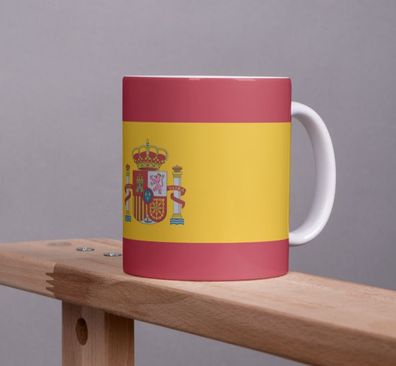 Kaffeetasse Spanien Pot Flagge Kaffee Tasse Becher ESP Coffeecup Büro Tee