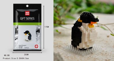 Pinguin Figur Bausteine Modell LNO Micro-Bricks