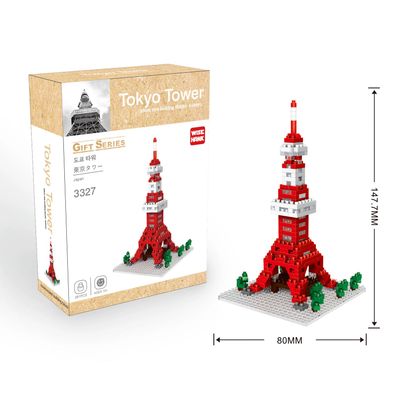 Tokyo Tower Wahrzeichen Modell LNO Micro-Bricks Bausteine