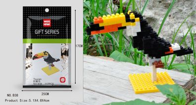 Tukan Figur Bausteine Modell LNO Micro-Bricks