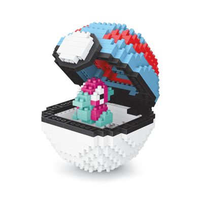 Pokemon Porygon mit Pokeball LNO Micro-Bricks Figur