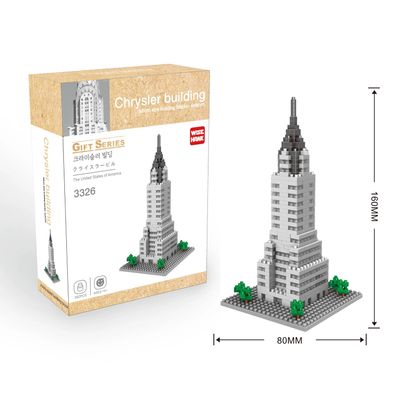 Chrysler Building New York Wahrzeichen Modell LNO Micro-Bricks Bausteine