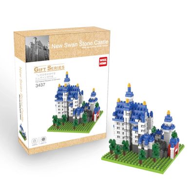 Schloss Neuschwanstein Bayern Modell LNO Micro-Bricks Bausteine