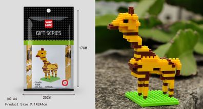 Giraffe Figur Bausteine Modell LNO Micro-Bricks