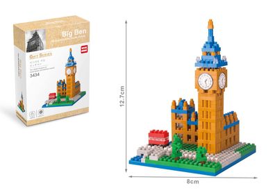 Big Ben London Wahrzeichen Modell LNO Micro-Bricks Bausteine