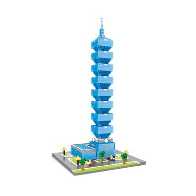 Taipei 101 Taipeh Modell LNO Micro-Bricks Bausteine