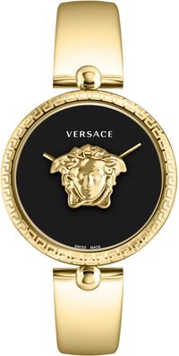Versace VECO03122 Palazzo Empire schwarz gold Edelstahl Armband Uhr Damen NEU