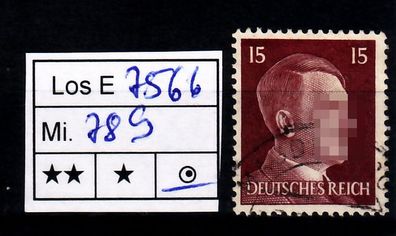 Los E7571: Deutsches Reich Mi. 791, gest.