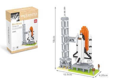 Space Shuttle NASA Modell LNO Micro-Bricks Bausteine
