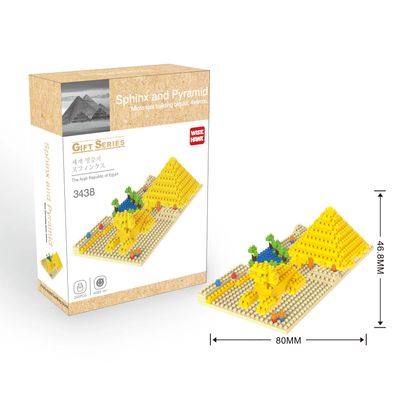 Sphinx und Pyramide Kairo Wahrzeichen Modell LNO Micro-Bricks Bausteine