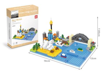 Sydney Hafen Szene Australien Modell LNO Micro-Bricks Bausteine