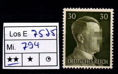 Los E7575: Deutsches Reich Mi. 794 * *