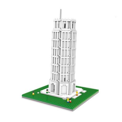 Schiefer Turm Von Pisa Modell LNO Micro-Bricks Bausteine
