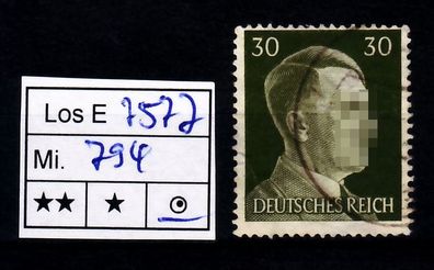 Los E7577: Deutsches Reich Mi. 794, gest.