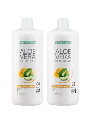 LR Lifetakt Aloe Vera Drinking Gel Traditionell mit Honig 2er-Set