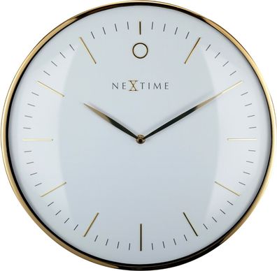 NeXtime 3235 WI Glamour, Metal, Gold/ Weiß, 40 cm