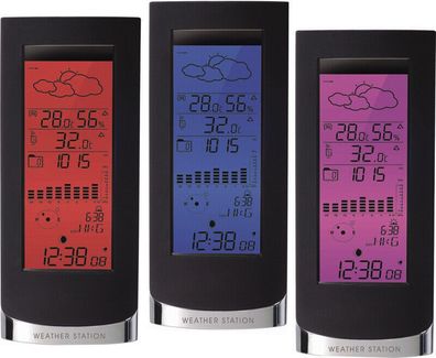 Wetterstation WS 6501 mit Vorhersage von Wettersituationen und Luftdruckanzeige