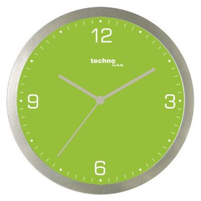 Technoline, WT 9000 Quarzwanduhr, grün, Ø 30cm