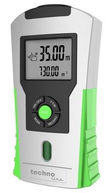 Technoline Ultraschall-Entfernungsmesser WZ 1100, silber grün
