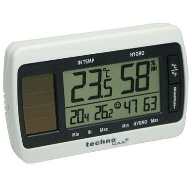 Thermometer WS 7007 mit Temperaturanzeige, Luftfeuchteanzeige und Wohlfühlindika