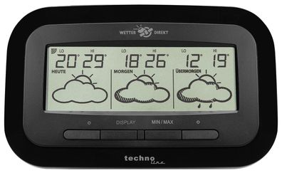 technoline Wetterstation WD1300 mit Mehrtagesvorhersage