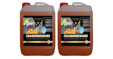 Orangenreiniger 2x5L Konzentrat Allzweckreiniger Fleckentferner Orangenöl Fettl
