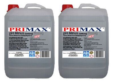 PRIMAX&reg; pH-Heber 10L pH-MINUS Whirlpool Schwimmbad Pool pH- Deutsche Herstellung