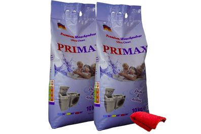 20kg PRIMAX&reg; Waschpulver + Microfasertuch
