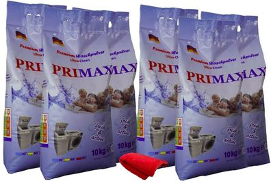 60kg PRIMAX&reg; Waschpulver mit Microfasertuch