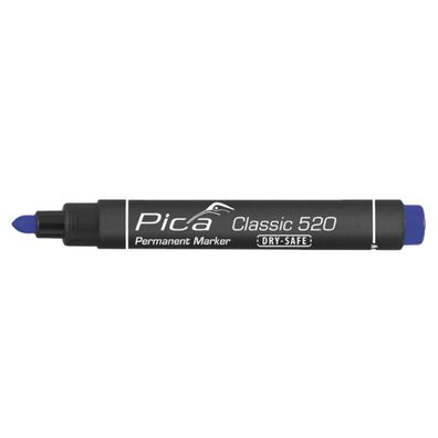 Pica Classic Permanentmarker Marker Markierung Rundspitze 1-4mm blau 520/41