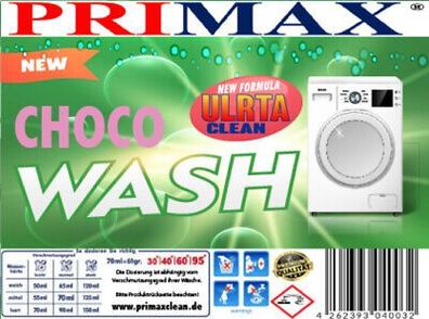 20 L Chocowash Flüssigwaschmittel Waschpuver PowerGel Colorgel Waschgel Neuheit!