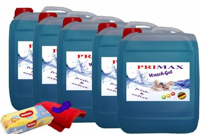 25 L Premium Flüssigwaschmittel Waschgel Waschpulver blau Waschmittel + Zugabe