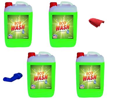 4x 5L Waschmittel Gel Flüssigwaschmittel Vollwaschmittel Waschmittel GRÜN + A + T