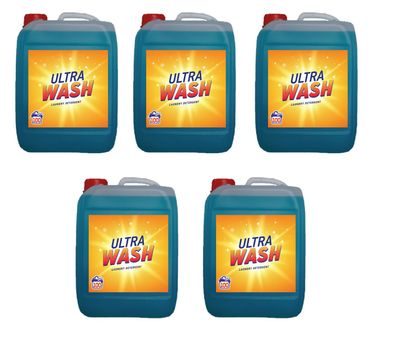 5x 5L Flüssigwaschmittel Gel Waschmittel Waschgel Waschpulver Caps Frischeduft