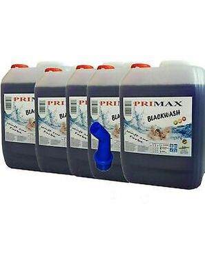 5x5L Primax Blackwash Waschgel flüssiges Waschmittel Konzentrat Hochwertig + A