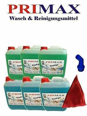 6x5L Waschgel gemisch BG wie Waschpulver Voll Waschmittel Flüssigwaschmittel AT