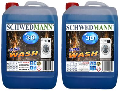 Schwedmann PowerWash - 2x10L Flüssigwaschmittel / Gel Happy New Year Edition NEU