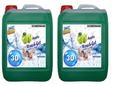 Schwedmann SmartWash Waschgel Vollwaschmittel flüssig wie pulver, 2x5L NEU!!!!!