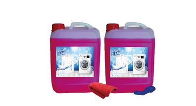 20 L Power Clean Flüssigwaschmittel wie Waschpulver + Ausgießer + Microtuch