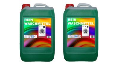 REIN Waschmittel 2x10L Waschgel Flüssigwaschmittel GRÜN Sonderpreis X-MAS