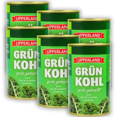 Food-United Grünkohl handverlesen vegan 6x Konserve Füllm 4KG ATG 2,8KG