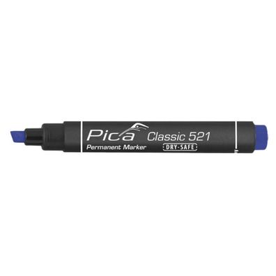 Pica Classic Permanentmarker Marker Markierung Keilspitze 2-6mm blau 521/41