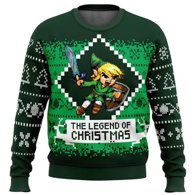 The Legend of Zelda Rundhalspullover Weihnachts Party Hoodie Link 3D Druck Sweatshirt