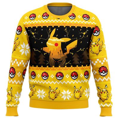 Pokémon Pikachu Rundhalspullover Snorlax Gengar 3D Druck Sweatshirt Weihnachts Hoodie
