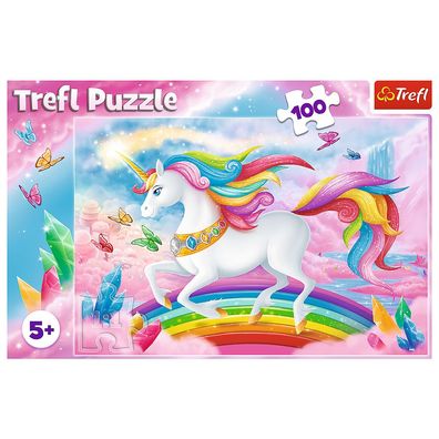 Treffl Puzzle 100 Teile Unicorns, Einhorn Puzzle, Pferd Neu ab 5 Jahre