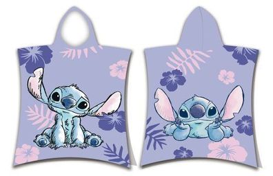 Disney Lilo & Stitch Badeponcho Kinder Handtuch Kapuze 50 x 115 cm